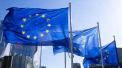 Three EU flags
