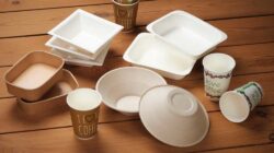 Food packaging with compostable extrusion coating