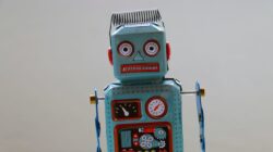 Close image of a toy robot