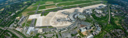 Photo: Bird's eye view of Airport Düsseldorf 